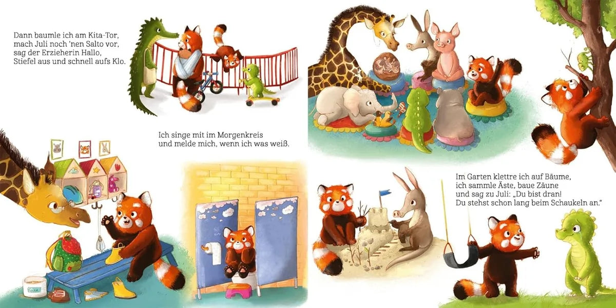 Was wütest du so sehr, kleiner Pandabär?