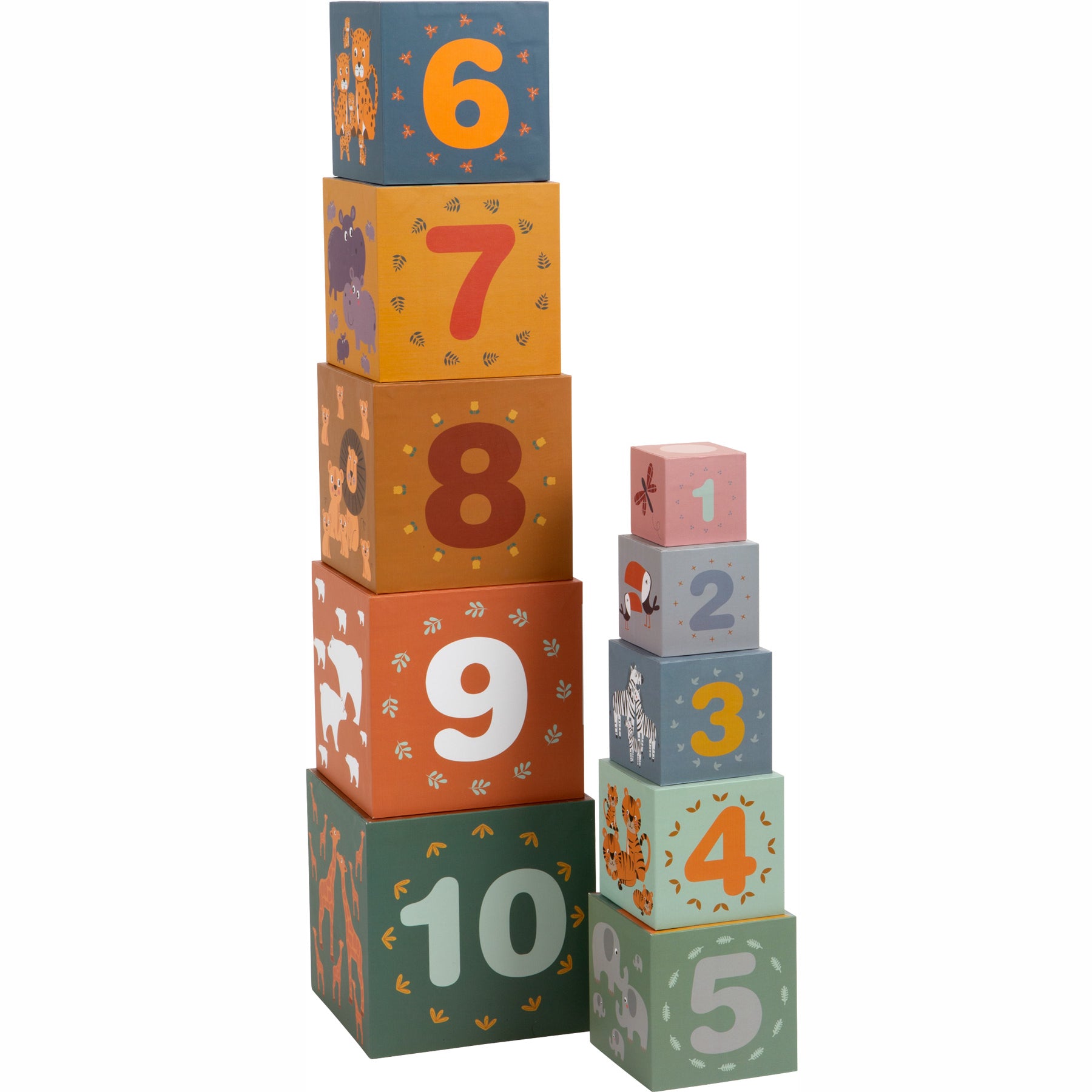 Stapelwürfel Safari-Spielzeug-SprachStern