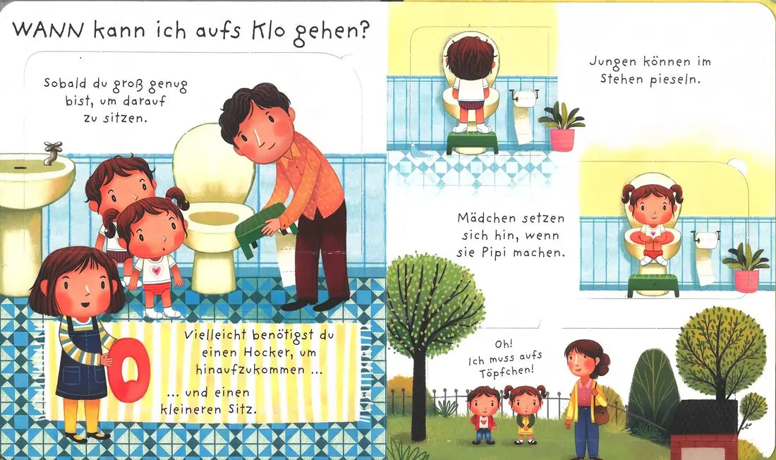 Windel, Töpfchen, Klo - wohin mit dem Popo?