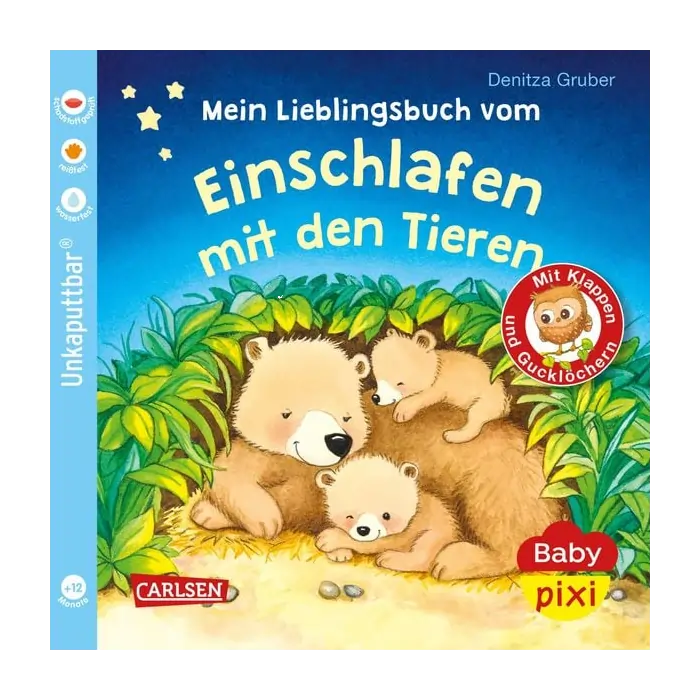 Baby Pixi (unkaputtbar) 96: Mein Lieblingsbuch vom Einschlafen mit den Tieren-Deutsche Kinderbücher-SprachStern