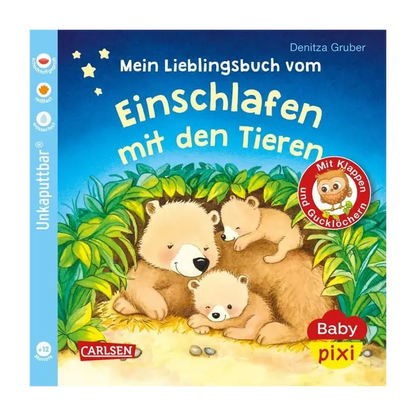 Baby Pixi (unkaputtbar) 96: Mein Lieblingsbuch vom Einschlafen mit den Tieren-Deutsche Kinderbücher-SprachStern