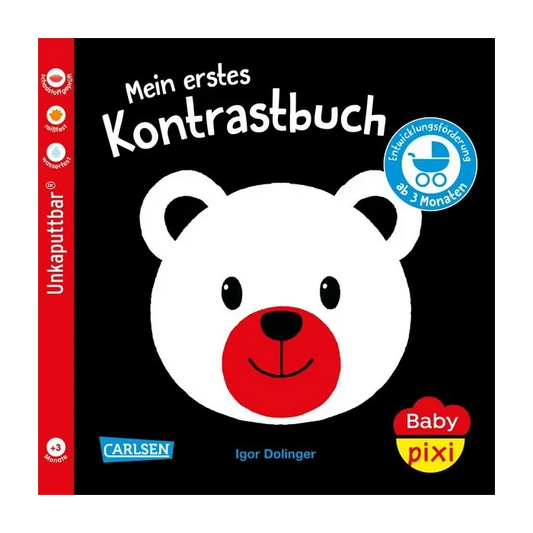 Baby Pixi (unkaputtbar) 156: Mein erstes Kontrastbuch ab 3 Monaten-Deutsche Kinderbücher-SprachStern