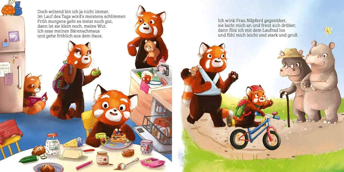 Was wütest du so sehr, kleiner Pandabär?