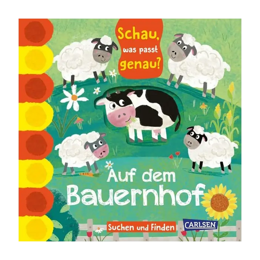 Schau. was passt genau? Auf dem Bauernhof-Deutsche Kinderbücher-SprachStern