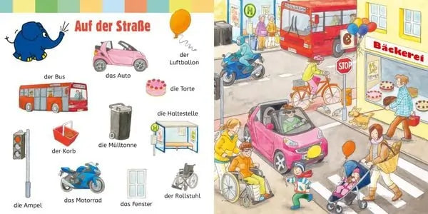 Mein erstes buntes Bildwörterbuch mit Elefant und Hase-Deutsche Kinderbücher-SprachStern