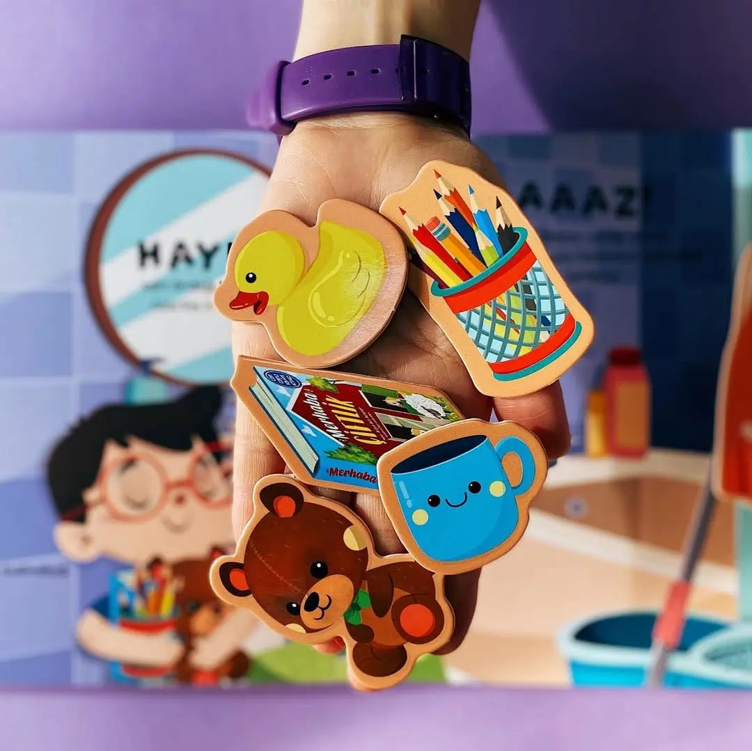 Merhaba Eşyalarım - Cırt Cırtlı Hikaye Kitabı (Hallo meine Sachen - Klettverschluss-Geschichtenbuch)