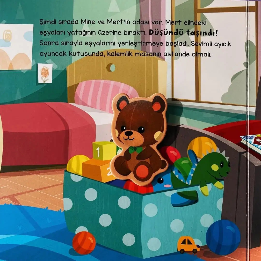 Merhaba Eşyalarım - Cırt Cırtlı Hikaye Kitabı (Hallo meine Sachen - Klettverschluss-Geschichtenbuch)