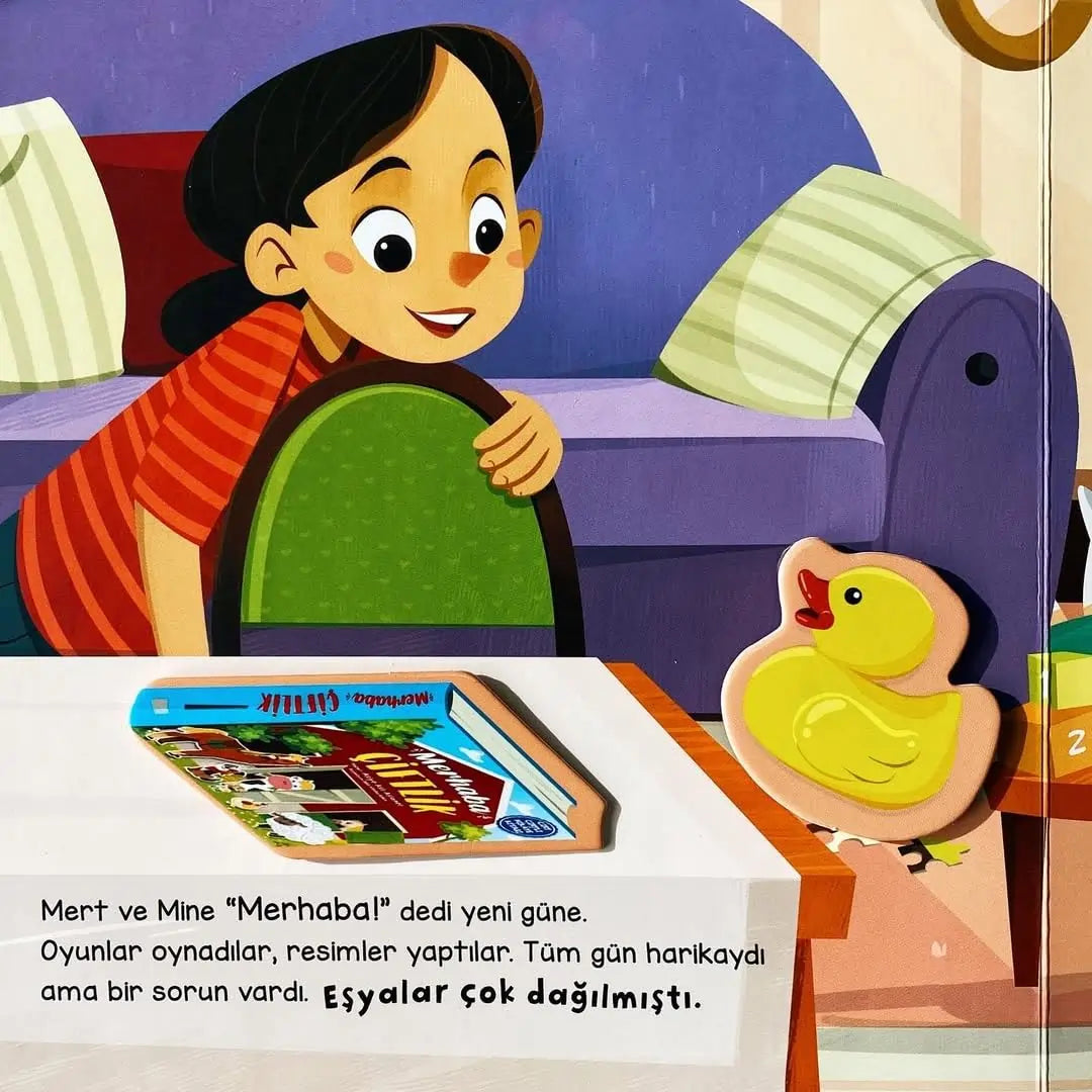 Merhaba Eşyalarım - Cırt Cırtlı Hikaye Kitabı (Hallo meine Sachen - Klettverschluss-Geschichtenbuch)