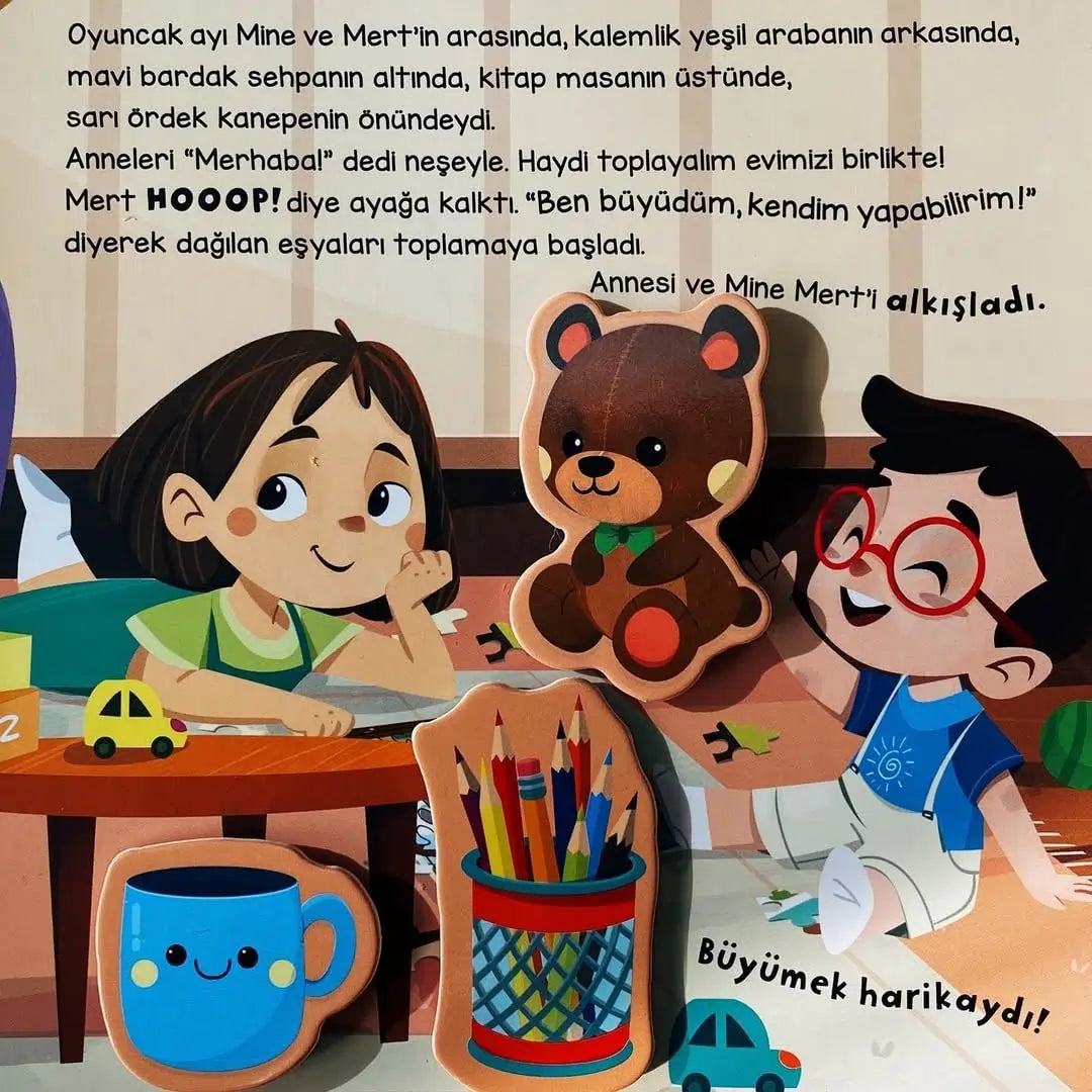 Merhaba Eşyalarım - Cırt Cırtlı Hikaye Kitabı (Hallo meine Sachen - Klettverschluss-Geschichtenbuch)