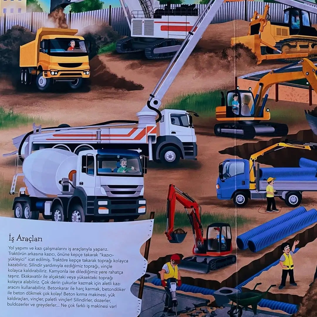 Ne Sorsan Bilir Minik - İlk Büyük Araçlar Kitabım (Mein erstes großes Buch der Fahrzeuge)