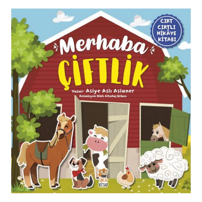Merhaba Çiftlik - Cırt Cırtlı Hikaye Kitabı (Hallo Bauernhof - Klettverschluss-Geschichtenbuch)-Türkische Kinderbücher-SprachStern