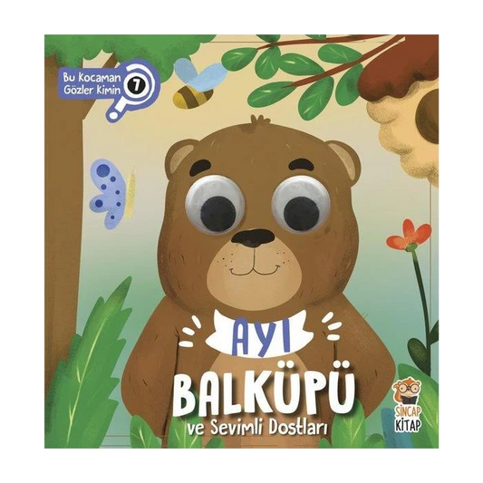 Ayı Balküpü ve Sevimli Dostları - Bu Kocaman Gözler Kimin? (Bär Honigtopf und seine süßen Freunde - Wem gehören diese großen Augen?)-Türkische Kinderbücher-SprachStern