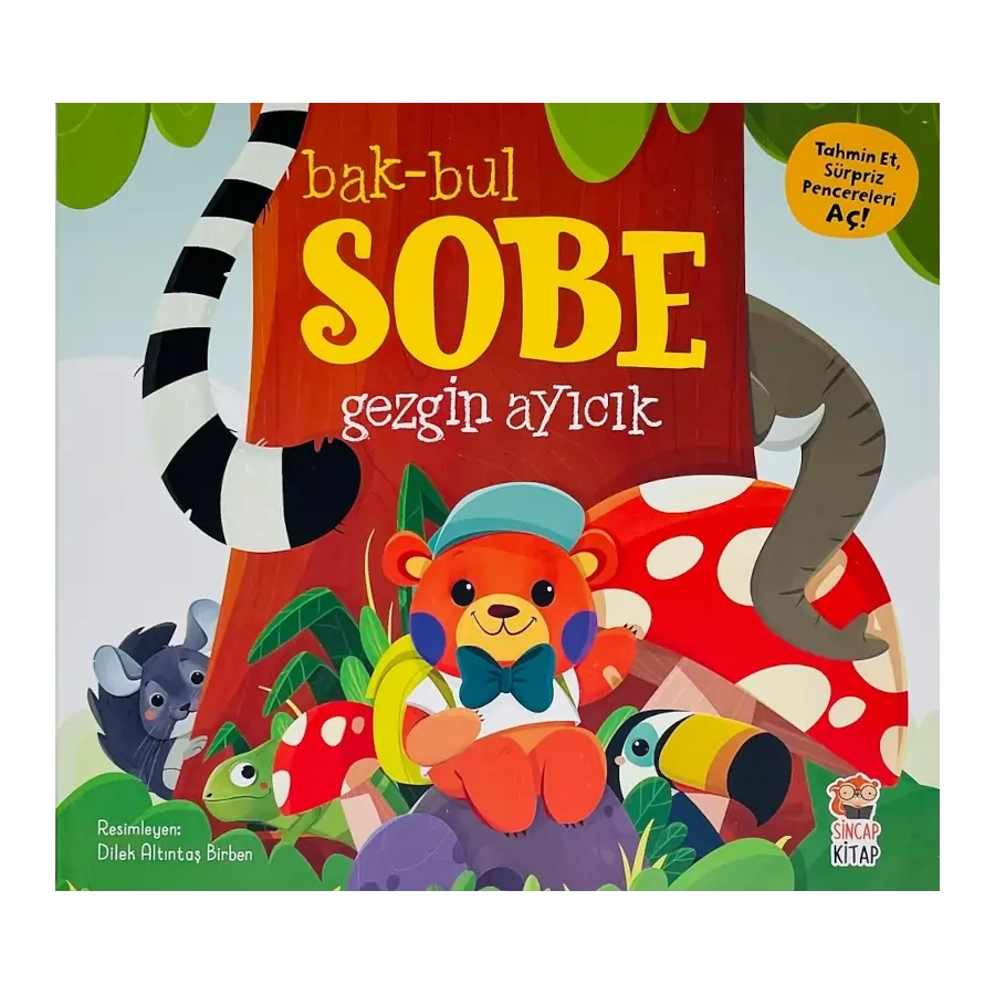 Bak-Bul Sobe Gezgin Ayıcık (Schau-Finde Sobe - Der kleine reisende Bär)-Türkische Kinderbücher-SprachStern