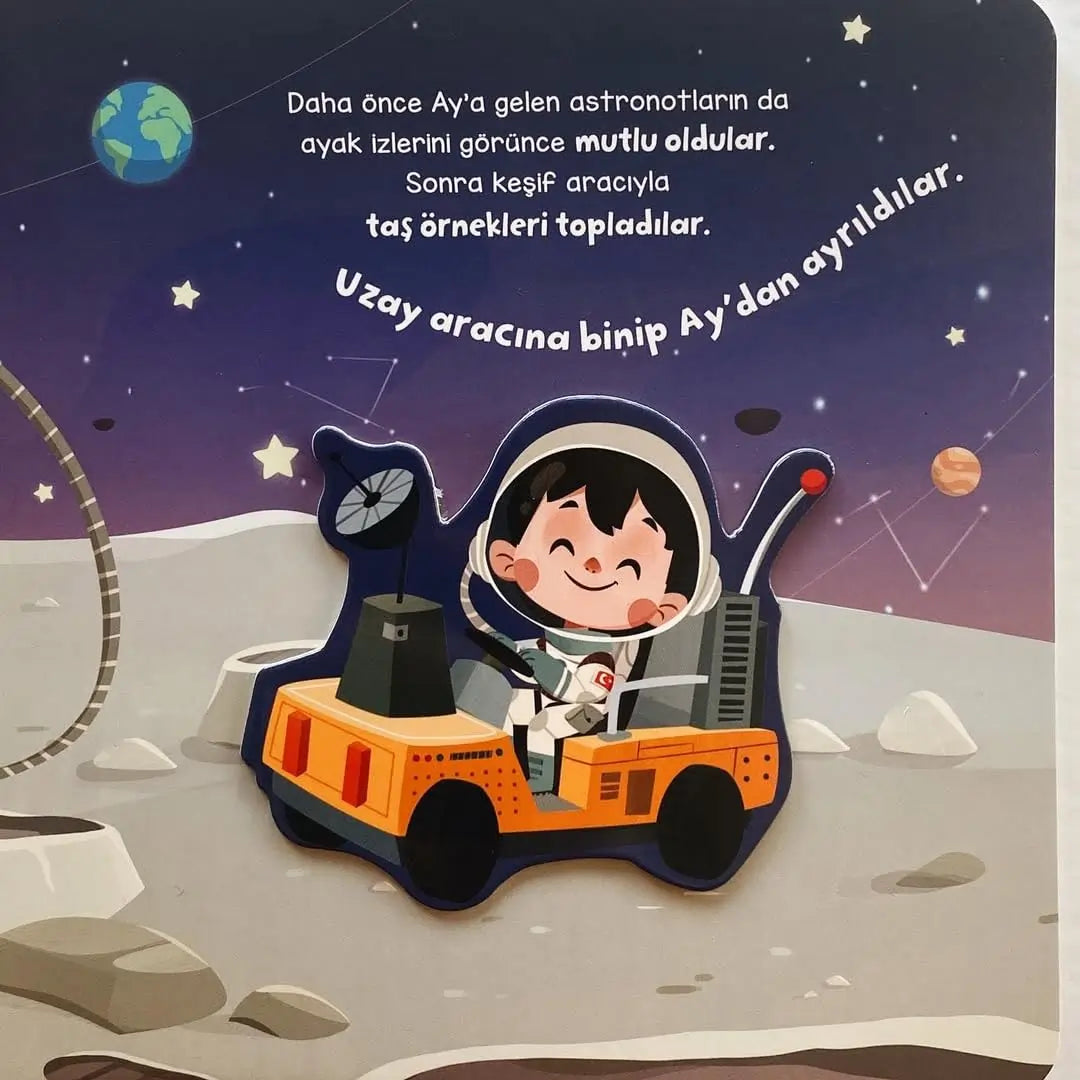 Merhaba Uzay - Cırt Cırtlı Hikaye Kitabı (Hallo Weltraum - Klettverschluss-Geschichtenbuch)