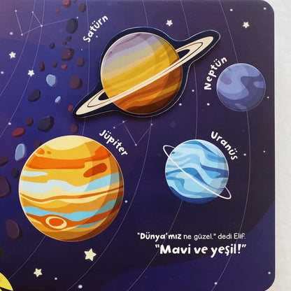 Merhaba Uzay - Cırt Cırtlı Hikaye Kitabı (Hallo Weltraum - Klettverschluss-Geschichtenbuch)