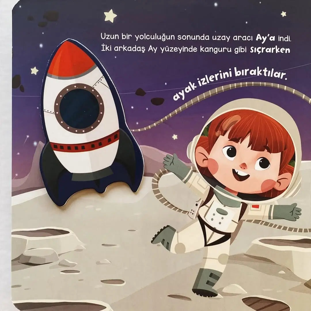 Merhaba Uzay - Cırt Cırtlı Hikaye Kitabı (Hallo Weltraum - Klettverschluss-Geschichtenbuch)