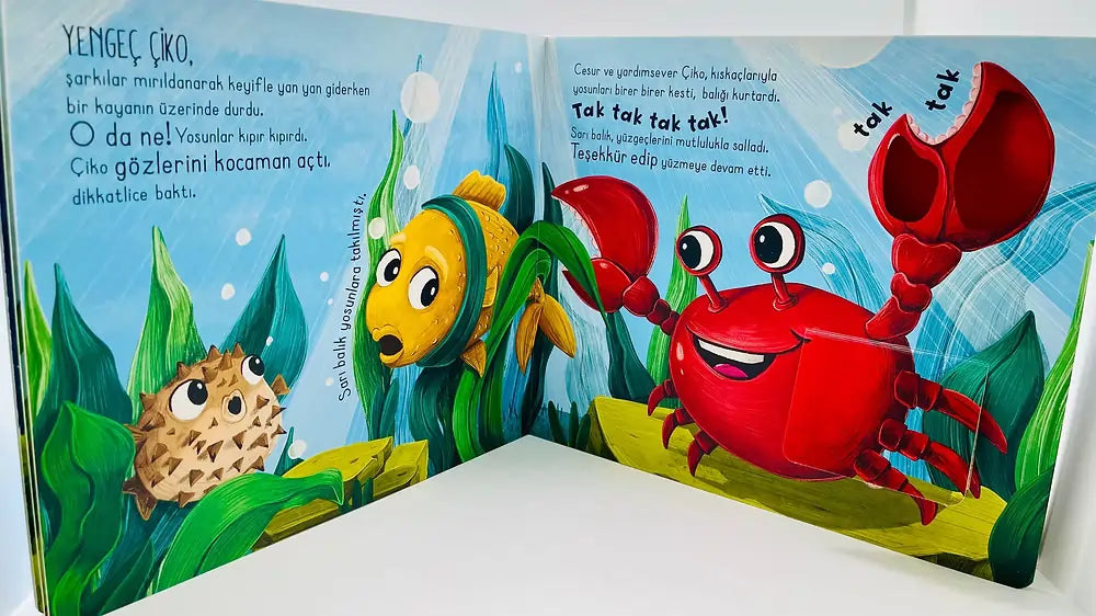 İlk Dokun Hisset Kitabım Okyanusa Dokun (Mein erstes Fühlbuch - Berühre den Ozean)