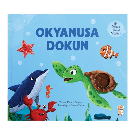 İlk Dokun Hisset Kitabım Okyanusa Dokun (Mein erstes Fühlbuch - Berühre den Ozean)-Türkische Kinderbücher-SprachStern