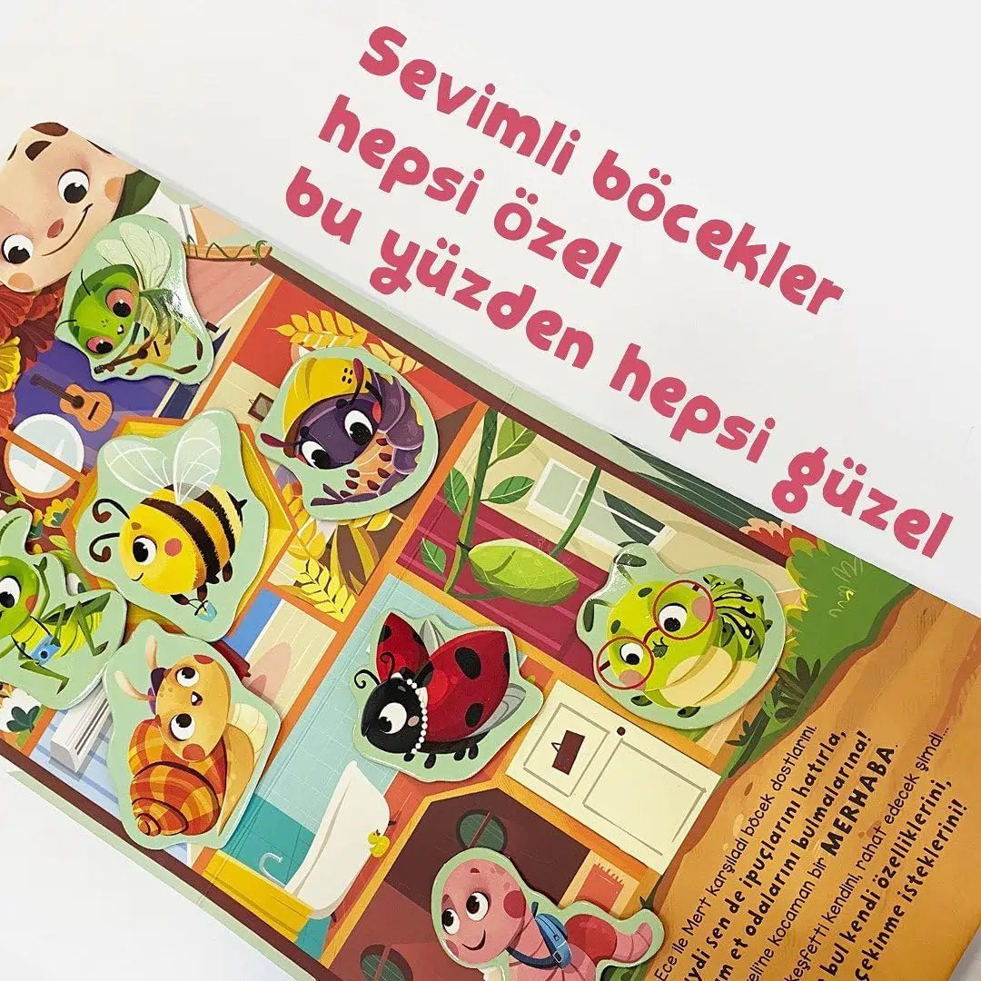 Merhaba Böcekler - Cırt Cırtlı Hikaye Kitap (Hallo Insekten - Klettverschluss-Geschichtenbuch)