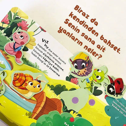 Merhaba Böcekler - Cırt Cırtlı Hikaye Kitap (Hallo Insekten - Klettverschluss-Geschichtenbuch)